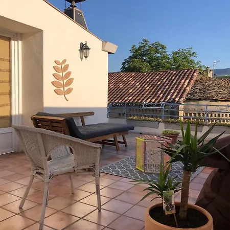 Avec Terrasse Vue Larzac 아파트 *