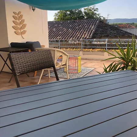 Avec Terrasse Vue Larzac 아파트 Saint-Jean-de-la-Blaquiere